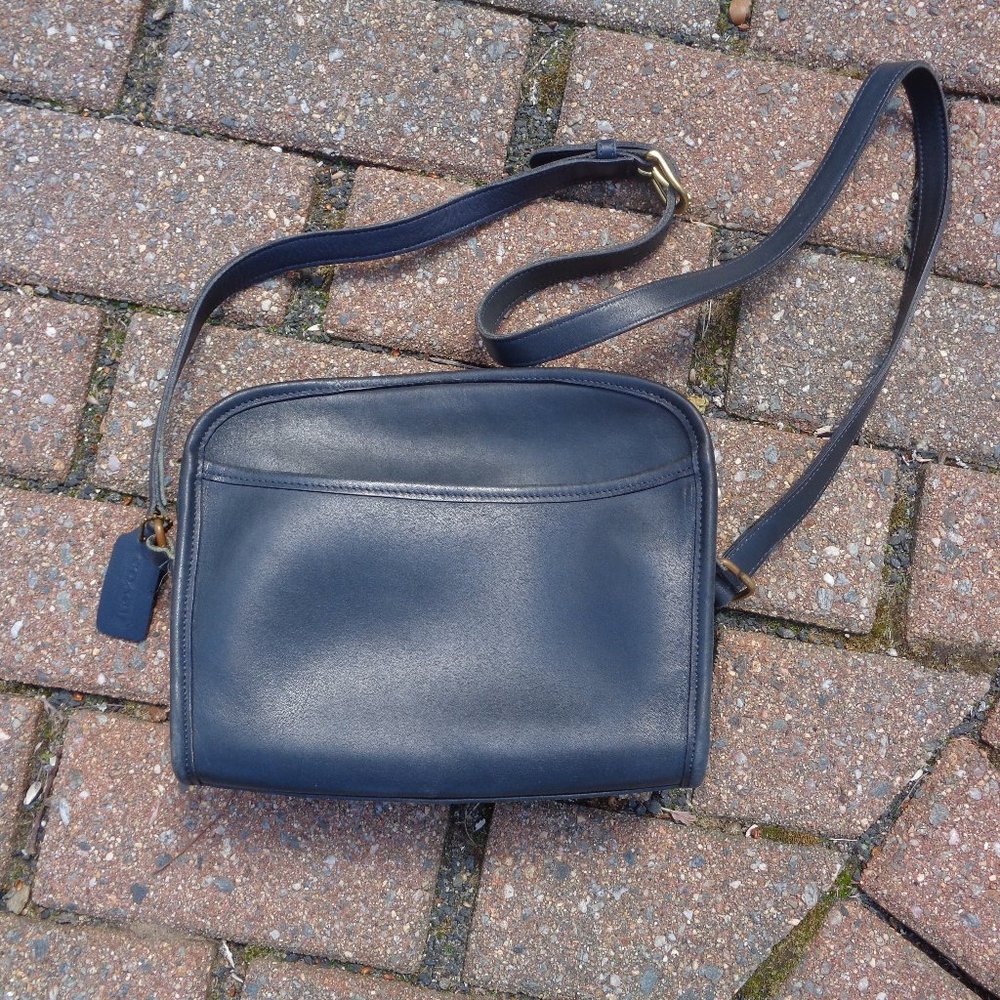 Coach Dark Navy Blue Metropolis Crossbody Handbag